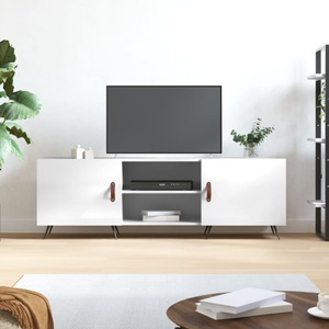 vidaXL, vidaXL TV-Schrank Hochglanz-Weiß 150x30x50 cm Holzwerkstoff