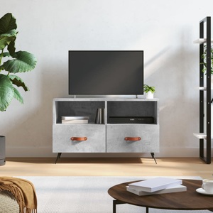 vidaXL, vidaXL TV-Schrank Betongrau 80x36x50 cm Holzwerkstoff, vidaXL TV-Schrank Betongrau 80x36x50 cm Holzwerkstoff