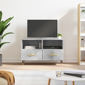 vidaXL, vidaXL TV-Schrank Betongrau 80x36x50 cm Holzwerkstoff, vidaXL TV-Schrank Betongrau 80x36x50 cm Holzwerkstoff