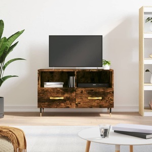 vidaXL, vidaXL TV-Schrank Räuchereiche 80x36x50 cm Holzwerkstoff, vidaXL TV-Schrank Räuchereiche 80x36x50 cm Holzwerkstoff