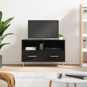 vidaXL, vidaXL TV-Schrank Schwarz 80x36x50 cm Holzwerkstoff, vidaXL TV-Schrank Schwarz 80x36x50 cm Holzwerkstoff