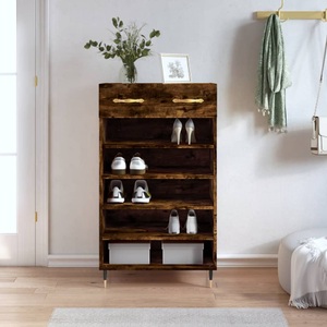 vidaXL, vidaXL Schuhschrank Räuchereiche 60x35x105 cm Holzwerkstoff