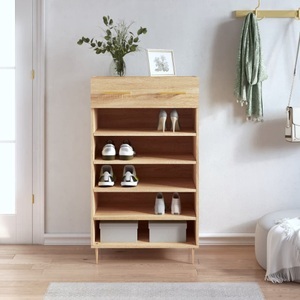 vidaXL, vidaXL Schuhschrank Sonoma-Eiche 60x35x105 cm Holzwerkstoff, vidaXL Schuhschrank Sonoma-Eiche 60x35x105 cm Holzwerkstoff