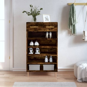 vidaXL, vidaXL Schuhschrank Räuchereiche 60x35x105 cm Holzwerkstoff