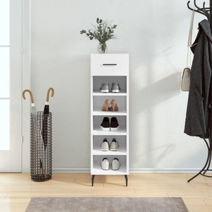 vidaXL, vidaXL Schuhschrank Weiß 30x35x105 cm Holzwerkstoff