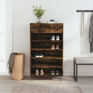 vidaXL, vidaXL Schuhschrank Räuchereiche 60x35x105 cm Holzwerkstoff