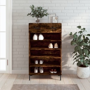 vidaXL, vidaXL Schuhschrank Räuchereiche 60x35x105 cm Holzwerkstoff