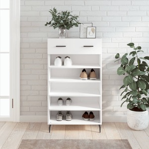vidaXL, vidaXL Schuhschrank Weiß 60x35x105 cm Holzwerkstoff