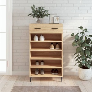 vidaXL, vidaXL Schuhschrank Sonoma-Eiche 60x35x105 cm Holzwerkstoff, vidaXL Schuhschrank Sonoma-Eiche 60x35x105 cm Holzwerkstoff