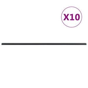 vidaXL, vidaXL Zaunpfosten 10 Stk. Grau 240 cm Stahl, 