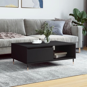 vidaXL, vidaXL Couchtisch Schwarz 90x60x35 cm Holzwerkstoff