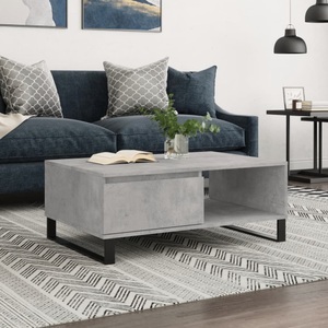vidaXL, vidaXL Couchtisch Betongrau 90x60x35 cm Holzwerkstoff