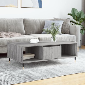 vidaXL, vidaXL Couchtisch Grau Sonoma 104x60x35 cm Holzwerkstoff