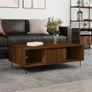 vidaXL, vidaXL Couchtisch Braun Eichen-Optik 104x60x35 cm Holzwerkstoff