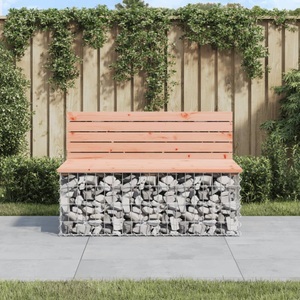 vidaXL, vidaXL Gartenbank aus Gabionen 103x70x65 cm Massivholz Douglasie, 