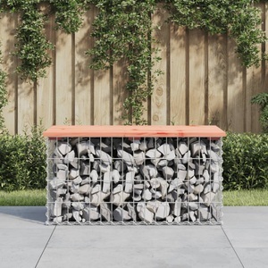 vidaXL, vidaXL Gartenbank aus Gabionen 83x44x42 cm Massivholz Douglasie