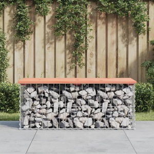 vidaXL, vidaXL Gartenbank aus Gabionen 103x44x42 cm Massivholz Douglasie