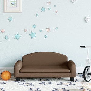 vidaXL, vidaXL Kindersofa Braun 70x45x30 cm Stoff, vidaXL Kindersofa Braun 70x45x30 cm Stoff