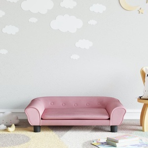vidaXL, vidaXL Kindersofa Rosa 70x45x26 cm Samt, vidaXL Kindersofa Rosa 70x45x26 cm Samt