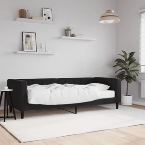 vidaXL, vidaXL Tagesbett mit Matratze Schwarz 80x200 cm Samt