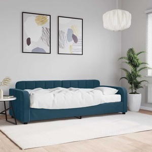 vidaXL, vidaXL Tagesbett mit Matratze Blau 80x200 cm Samt