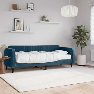 vidaXL, vidaXL Tagesbett mit Matratze Blau 80x200 cm Samt