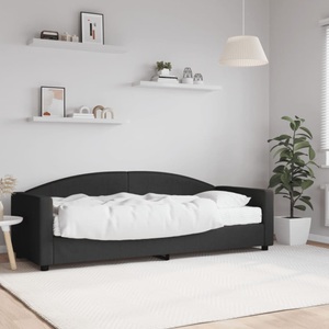 vidaXL, vidaXL Tagesbett mit Matratze Schwarz 80x200 cm Stoff