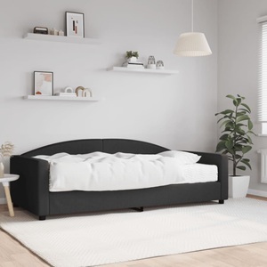 vidaXL, vidaXL Tagesbett mit Matratze Schwarz 100x200 cm Stoff