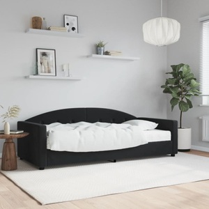 vidaXL, vidaXL Tagesbett mit Matratze Schwarz 90x200 cm Samt