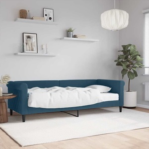 vidaXL, vidaXL Tagesbett mit Matratze Blau 80x200 cm Samt