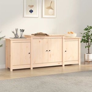 vidaXL, vidaXL Sideboard 164x37x68 cm Massivholz Kiefer, vidaXL Sideboard 164x37x68 cm Massivholz Kiefer