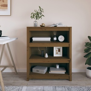 vidaXL, vidaXL Bücherregal Honigbraun 80x35x97 cm Massivholz Kiefer