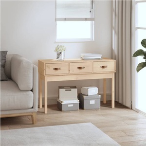 vidaXL, vidaXL Konsolentisch 114x40x75 cm Massivholz Kiefer, vidaXL Konsolentisch 114x40x75 cm Massivholz Kiefer