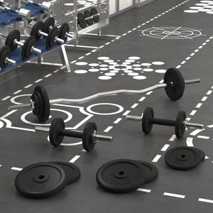 vidaXL, vidaXL Langhantel und Kurzhantel mit Gewichten 90 kg, 
