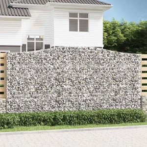 vidaXL, vidaXL Gabionen mit Hochbogen 3 Stk. 400x50x200/220cm Verzinktes Eisen