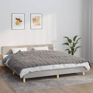 vidaXL, vidaXL Gewichtsdecke Grau 155x220 cm 7 kg Stoff, vidaXL Gewichtsdecke Grau 155x220 cm 7 kg Stoff