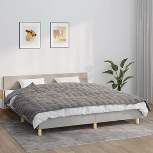vidaXL, vidaXL Gewichtsdecke Grau 155x220 cm 11 kg Stoff, vidaXL Gewichtsdecke Grau 155x220 cm 11 kg Stoff