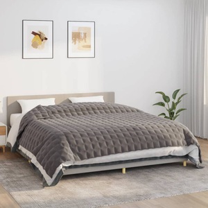 vidaXL, vidaXL Gewichtsdecke Grau 235x290 cm 11 kg Stoff, vidaXL Gewichtsdecke Grau 235x290 cm 11 kg Stoff