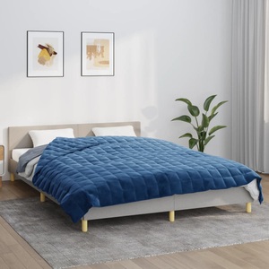 vidaXL, vidaXL Gewichtsdecke Blau 200x225 cm 9 kg Stoff, vidaXL Gewichtsdecke Blau 200x225 cm 9 kg Stoff