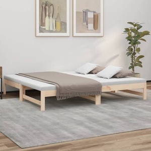 vidaXL, vidaXL Tagesbett Ausziehbar 2x(90x190) cm Massivholz Kiefer, vidaXL Tagesbett Ausziehbar 2x(90x190) cm Massivholz Kiefer