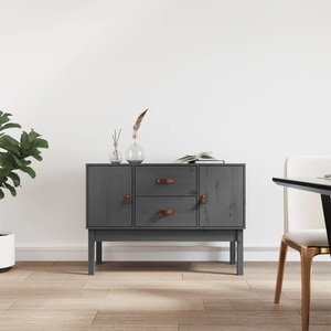 vidaXL, vidaXL Sideboard Grau 110x40x78 cm Massivholz Kiefer