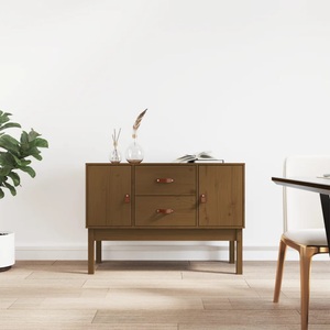 vidaXL, vidaXL Sideboard Honigbraun 110x40x78 cm Massivholz Kiefer