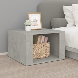 vidaXL, vidaXL Nachttisch Betongrau 57x55x36 cm Holzwerkstoff, vidaXL Nachttisch Betongrau 57x55x36 cm Holzwerkstoff