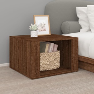 vidaXL, vidaXL Nachttisch Braun Eichen-Optik 57x55x36 cm Holzwerkstoff, vidaXL Nachttisch Braun Eichen-Optik 57x55x36 cm Holzwerkstoff