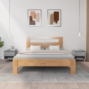vidaXL, vidaXL Nachttische 2 Stk. Grau Sonoma 50x46x50 cm Holzwerkstoff, vidaXL Nachttische 2 Stk. Grau Sonoma 50x46x50 cm Holzwerkstoff