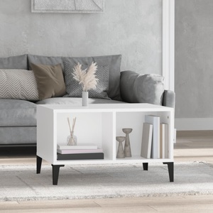 vidaXL, vidaXL Couchtisch Weiß 60x50x36,5 cm Holzwerkstoff, vidaXL Couchtisch Weiß 60x50x36,5 cm Holzwerkstoff