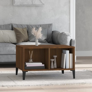 vidaXL, vidaXL Couchtisch Braun Eichen-Optik 60x50x36,5 cm Holzwerkstoff, vidaXL Couchtisch Braun Eichen-Optik 60x50x36,5 cm Holzwerkstoff