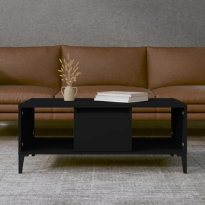 vidaXL, vidaXL Couchtisch Schwarz 90x50x36,5 cm Holzwerkstoff, 