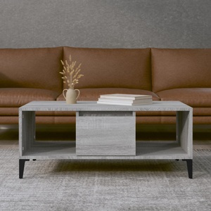 vidaXL, vidaXL Couchtisch Grau Sonoma 90x50x36,5 cm Holzwerkstoff, vidaXL Couchtisch Grau Sonoma 90x50x36,5 cm Holzwerkstoff