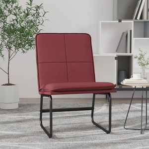 vidaXL, vidaXL Loungesessel Weinrot 54x75x76 cm Kunstleder, 